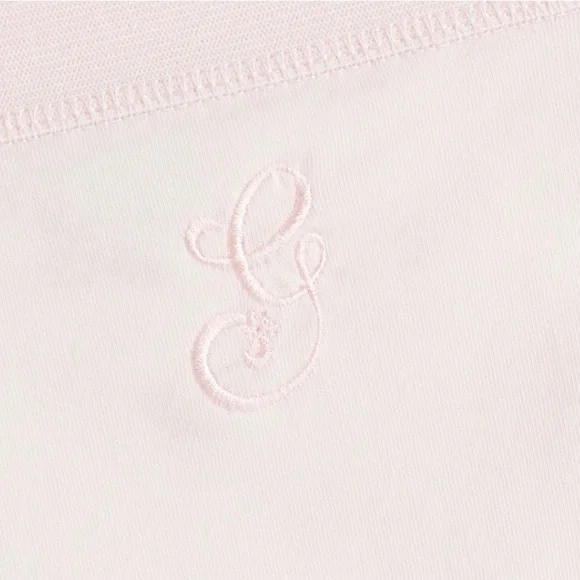 GANNI Embroidered Organic Cotton Jersey 2 High Rise Briefs - Women’s Sizes M & L